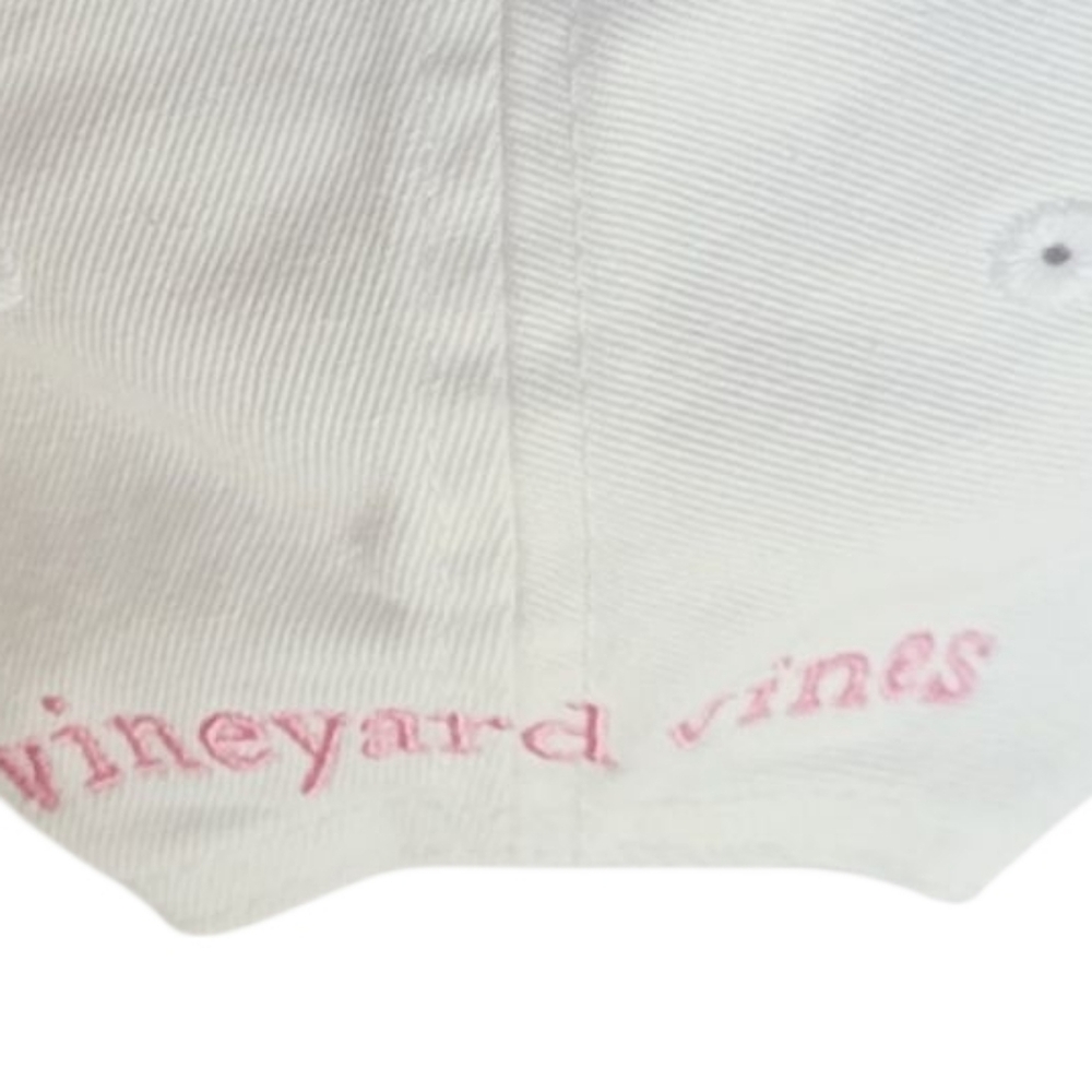 Vineyard Vines White Cap with Pink Whale Logo - Picture 7 of 16